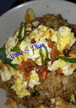 Nasi Goreng Ayam Cincang Mix Telor Orak-Arik