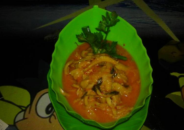 Resep Jamur Kancing Kuah Santan