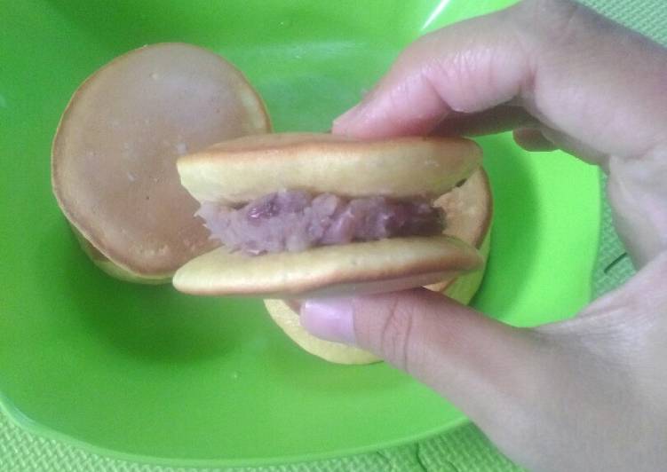 Resep Dorayaki isi kacang merah - Dasih Abinawa