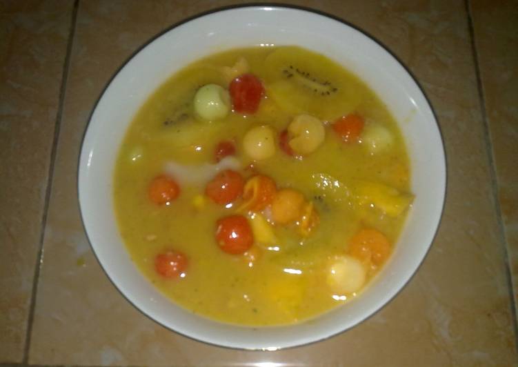 resep masakan SOP BUAH KUAH JUS MANGGA KETIMUN