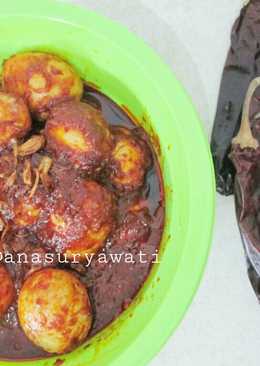 Hintalu Masak Habang (Telur Bumbu Merah) #RabuBaru