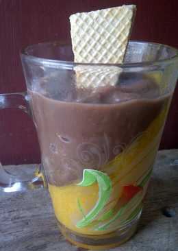 Pudding Labu Es Krim Coklat