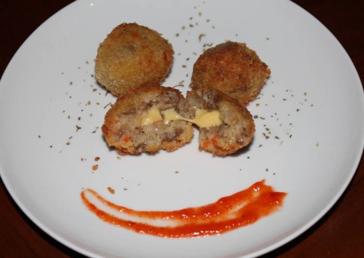 gambar untuk resep makanan Cheezy Meat Ball