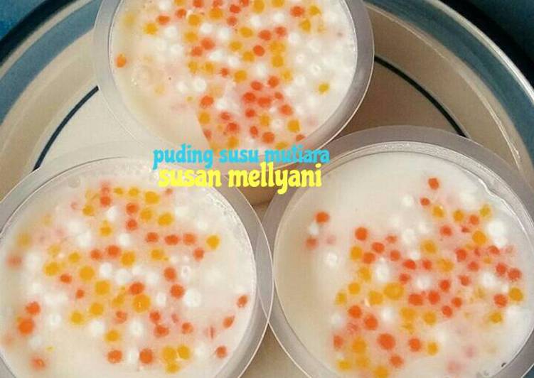 resep masakan Puding susu mutiara