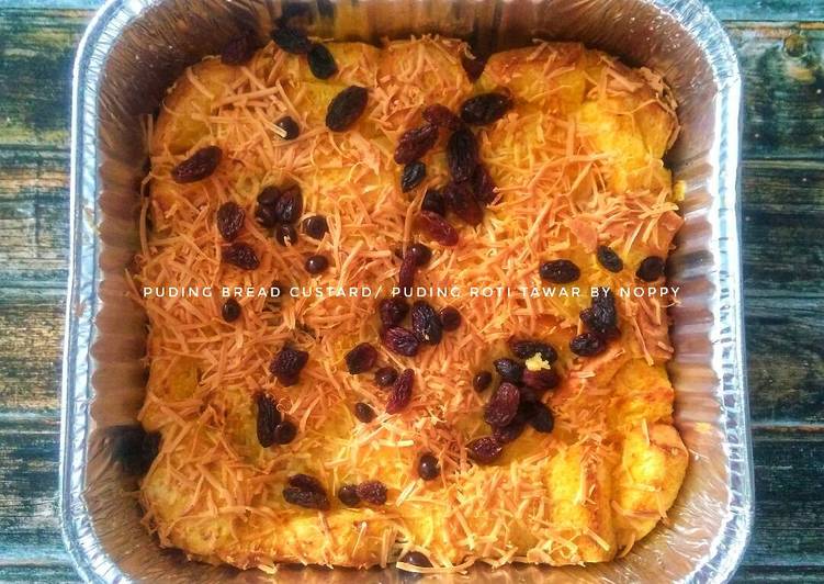 resep Pudding bread custard/ puding roti tawar