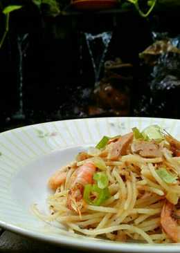 Easy Seafood Spaghetti