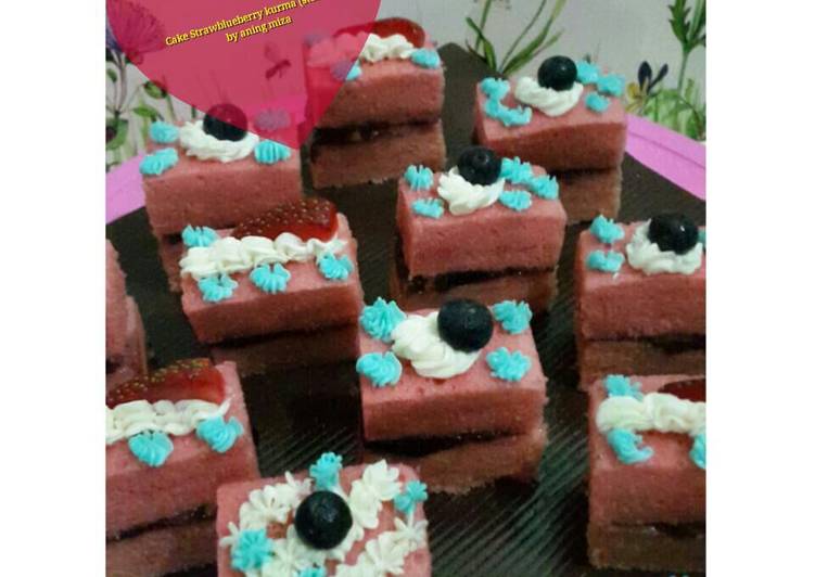 gambar untuk resep makanan Cake Strawblueberry Kurma (Steamed)