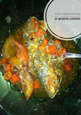 Masakan rumahan sederhana Asin Peda Beureum