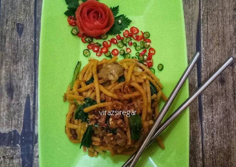 resep lengkap untuk Mie Gomak (Mie Goreng Mamak) Malaysia