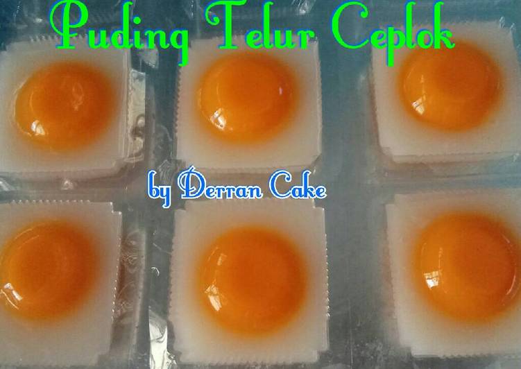 cara membuat Puding Telur Ceplok