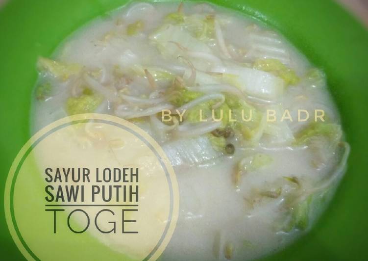 resep Sayur lodeh sawi putih toge