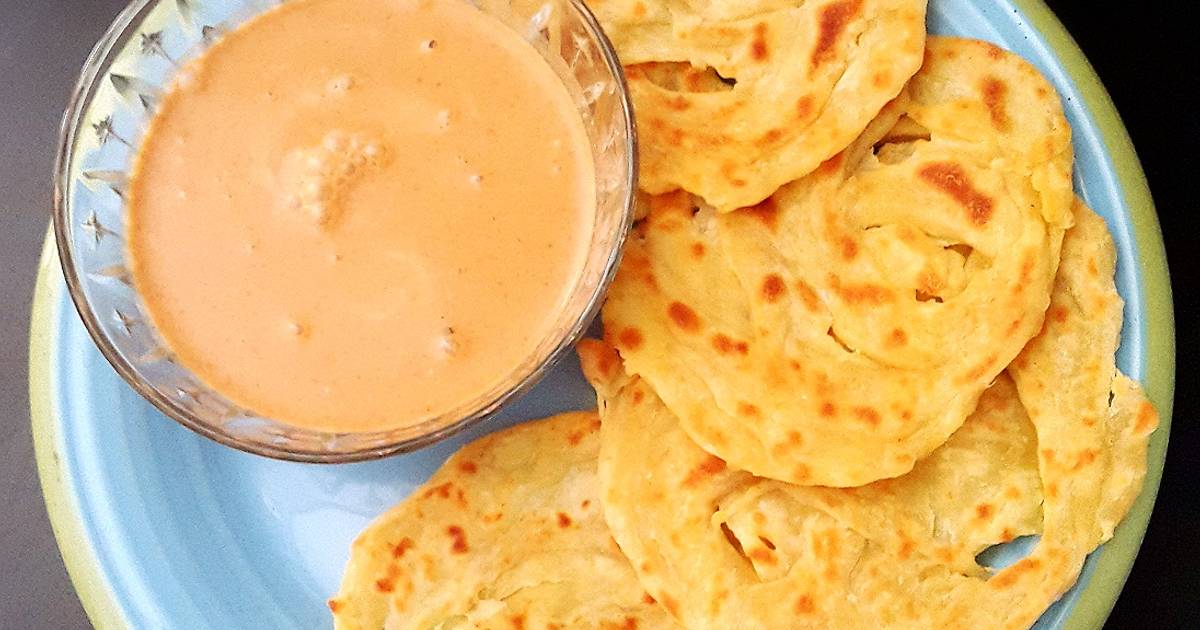 Resep Kuah Kari Tanpa Daging dengan Roti Prata oleh Paula 