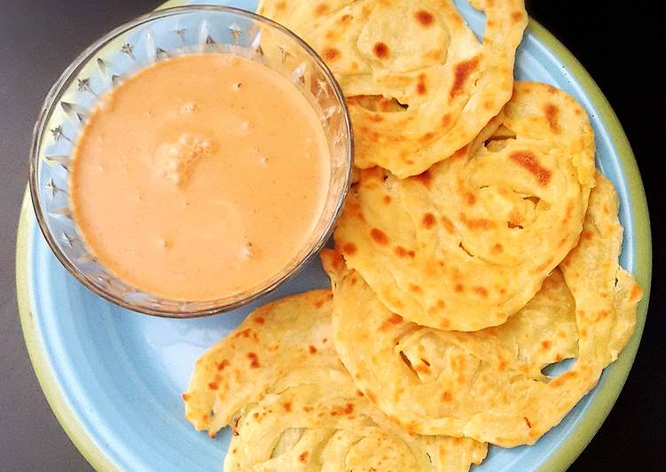 resep masakan Kuah Kari Tanpa Daging dengan Roti Prata