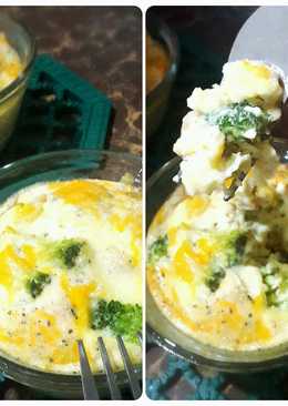 Brocolli and Mushroom Quiche