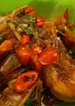 Udang goreng saus tiram (#pr_olahanudang)