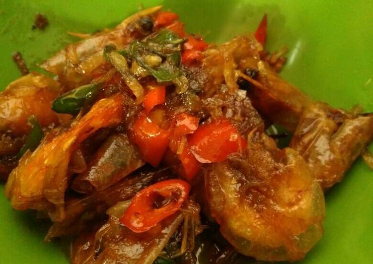 resep makanan Udang goreng saus tiram (#pr_olahanudang)