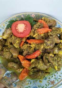 Jantung Ayam Bumbu Kuning