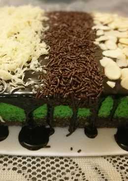 Brownies Kukus Coklat Pandan