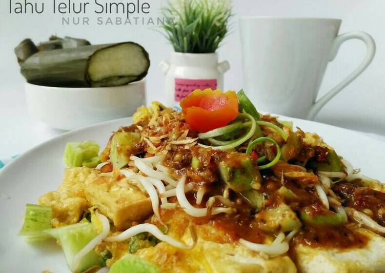 resep lengkap untuk Tahu Telor