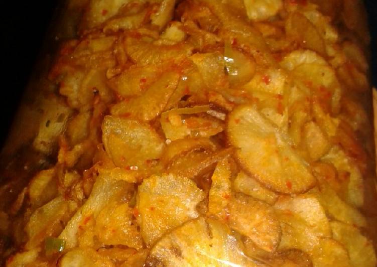 Kripik balado padang foto resep utama