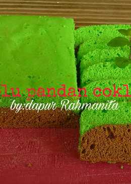 Bolu pandan coklat