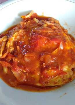 Telur dadar asam pedas