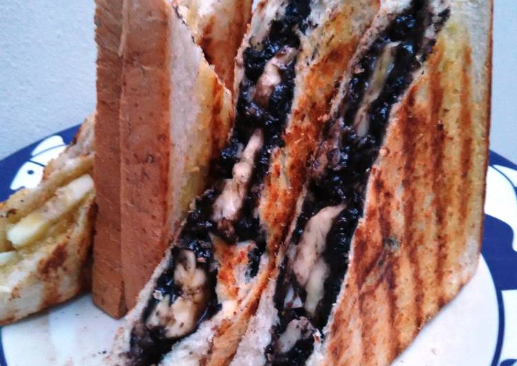 Resep Grilled Sandwich Selai Oreo Pisang By Trianna