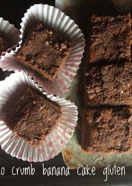 Choco Crumb banana cake GF #Maree