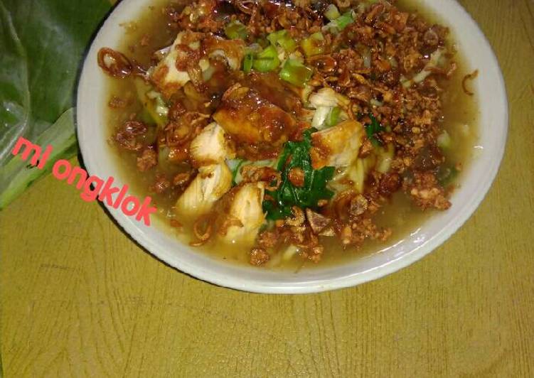 resep makanan Mi ongklok wonosobo home made