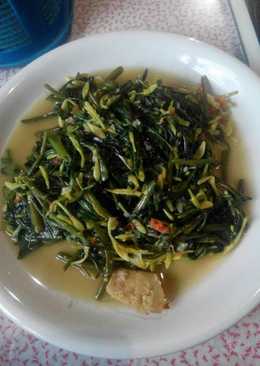 Tumis kangkung bunga pepaya