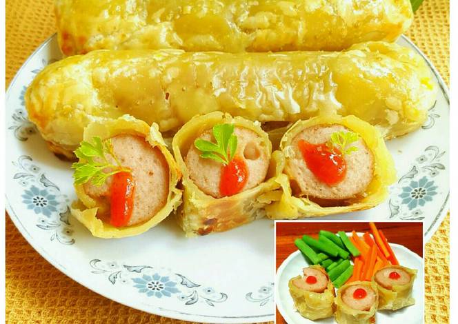 Cheese bratwurst pastry