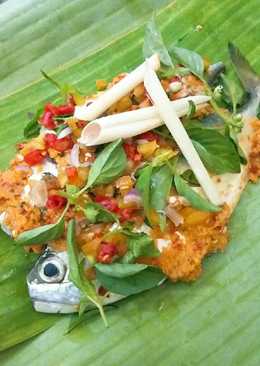 Pepes pedas wangi ikan kembung