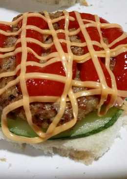 Patty burger daging sapi homemade