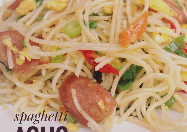 gambar untuk cara membuat Spaghetti Aglio Olio
