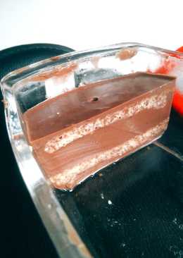 Puding coklat layer cake