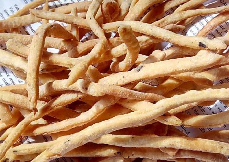 resep lengkap untuk Stik bawang rumput laut, gurihhhh renyah