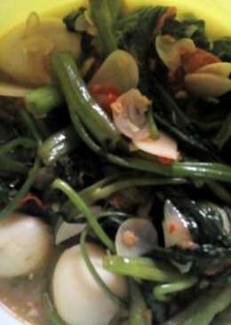Tumis kangkung telur puyuh