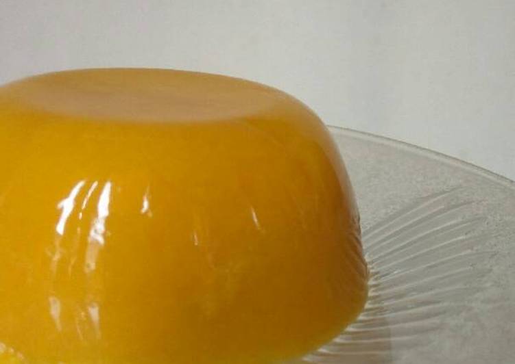 bahan dan cara membuat Mango Silky Pudding