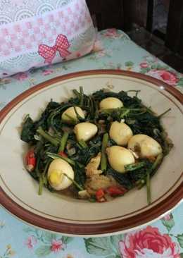 Tumis kangkung telur puyuh
