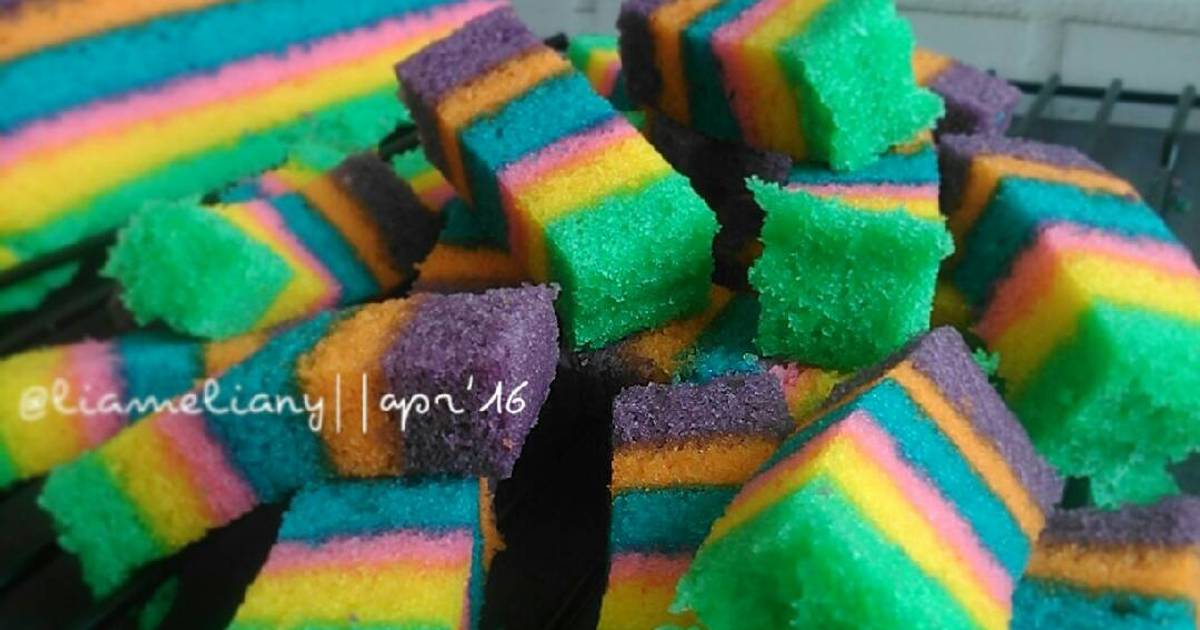 Resep Steamed Rainbow Cake Ny. Liem Resep Steamed Rainbow Cake Ny. Liem