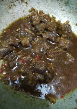Krengsengan daging tetelan