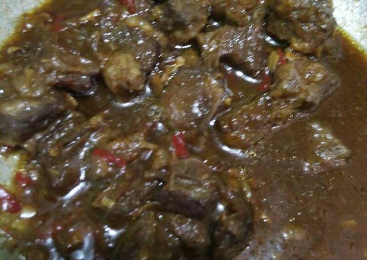 resep lengkap untuk Krengsengan daging tetelan