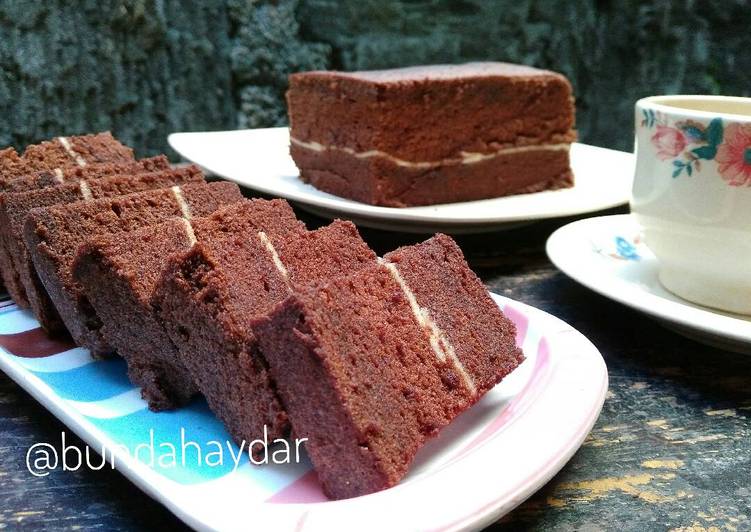 resep Brownies kukus ny liem lapis keju