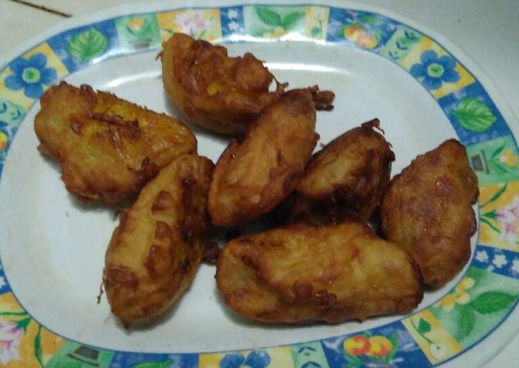 bahan dan cara membuat Pisang raja goreng kriuukk