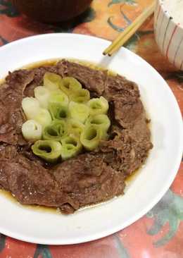 Negi Gyudon - beef bowl toping daun bawang