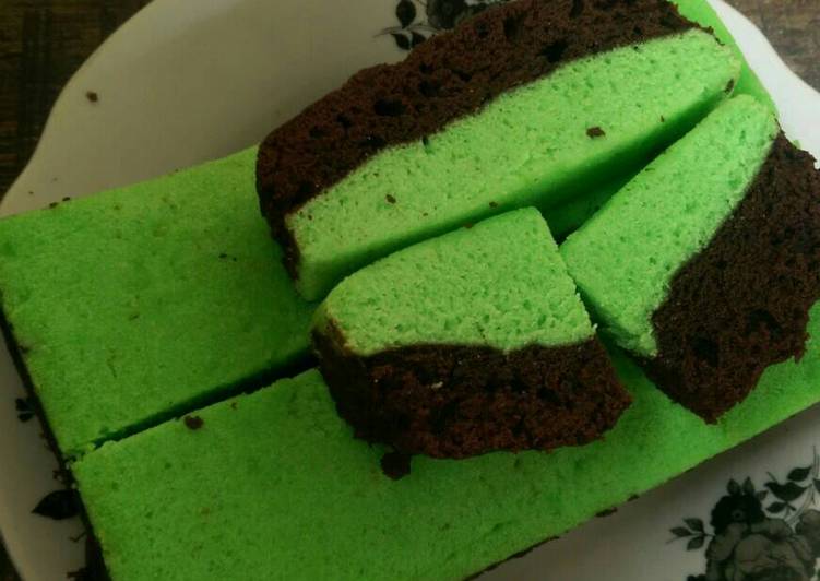 Kue Brownies Kukus Pandan 02 Kue Kukus