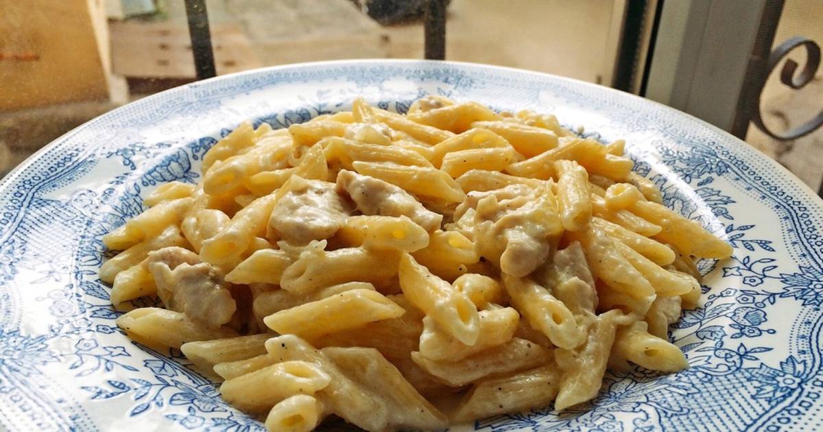 Resep Pasta Chicken Alfredo ala Farah Qubayla