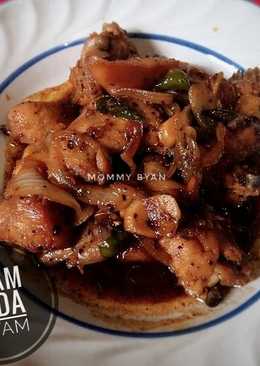 Ayam Goreng Saos Lada Hitam