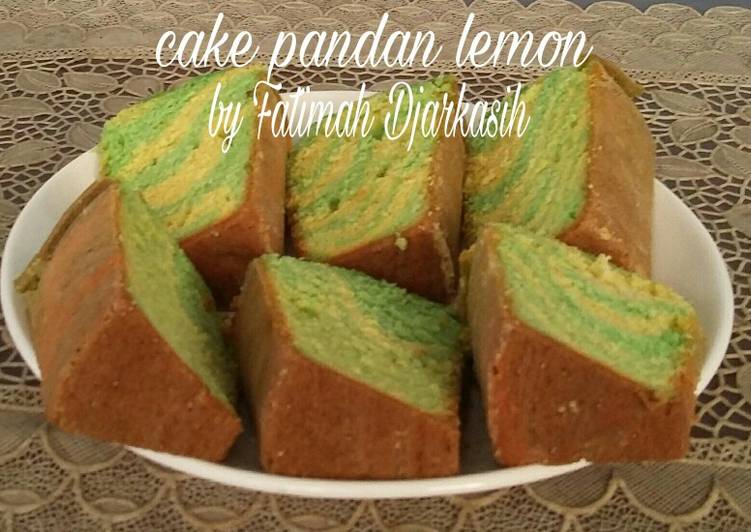 Cake pandan lemon