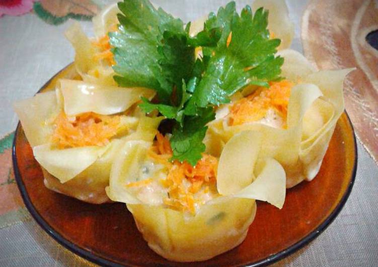 resep lengkap untuk Siomay Kukus Ayam Kepiting